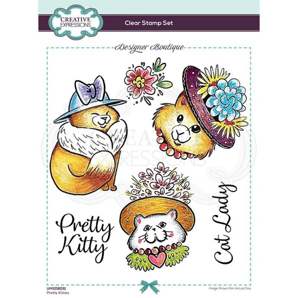 Creative Expressions Designer Boutique Clear Stamp A5 Pretty Kitties (UMSDB051) (OUTLET) Creative Expressions Designer Boutique Clear Stamp A5 Pretty Kitties (UMSDB051) (OUTLET)