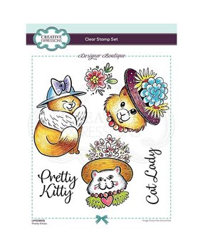 Creative Expressions Designer Boutique Clear Stamp A5 Pretty Kitties (UMSDB051) (OUTLET)