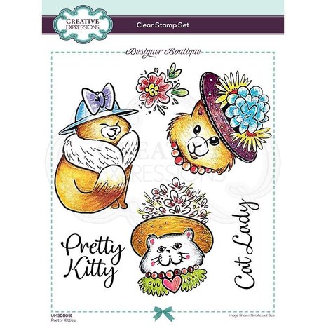 Creative Expressions Designer Boutique Clear Stamp A5 Pretty Kitties (UMSDB051) (OUTLET) Creative Expressions Designer Boutique Clear Stamp A5 Pretty Kitties (UMSDB051) (OUTLET)