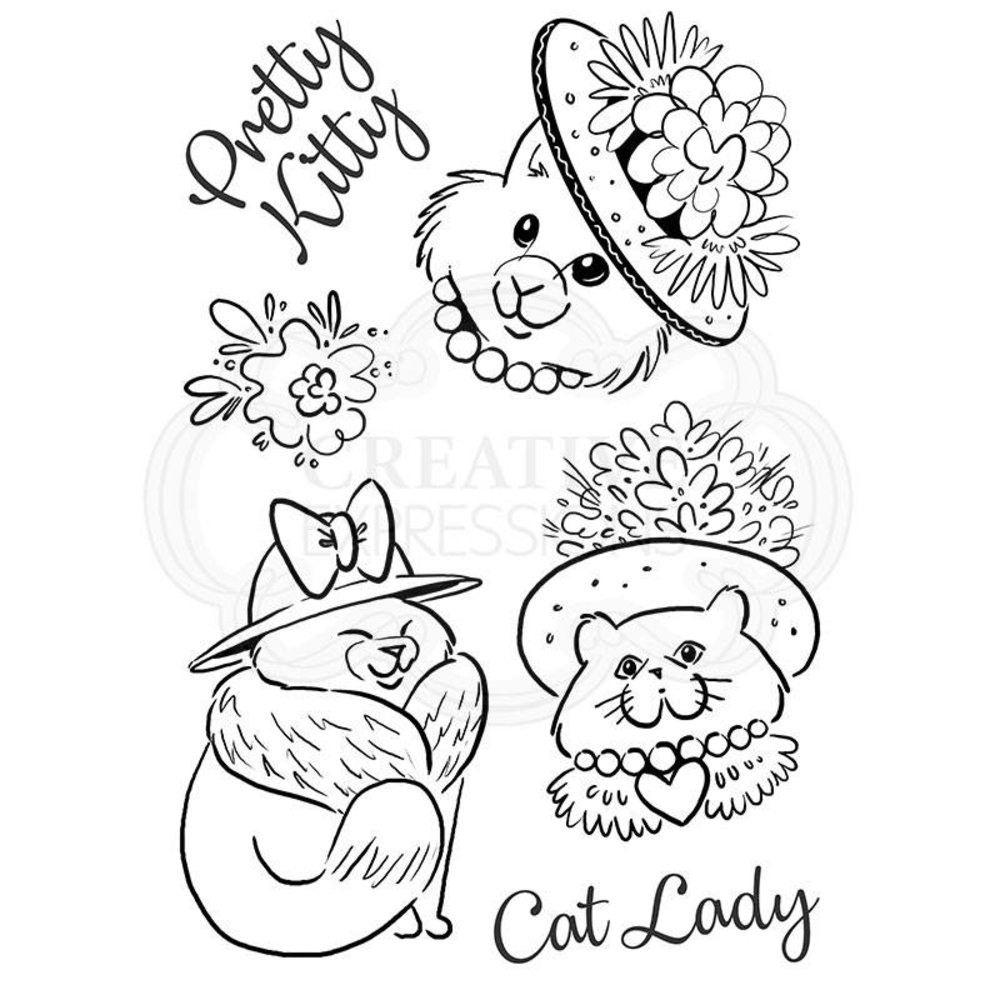 Creative Expressions Designer Boutique Clear Stamp A5 Pretty Kitties (UMSDB051) (OUTLET) Creative Expressions Designer Boutique Clear Stamp A5 Pretty Kitties (UMSDB051) (OUTLET)
