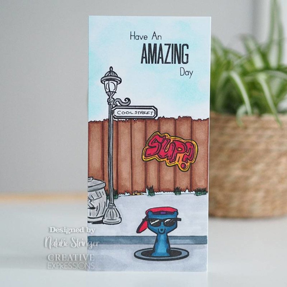 Creative Expressions Designer Boutique Clear Stamp A5 Skate-Kats (UMSDB054) (OUTLET)