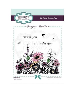 Creative Expressions Designer Boutique Clear Stamp A6 Woodland Walk Wild Flowers (UMSDB091) (OUTLET)