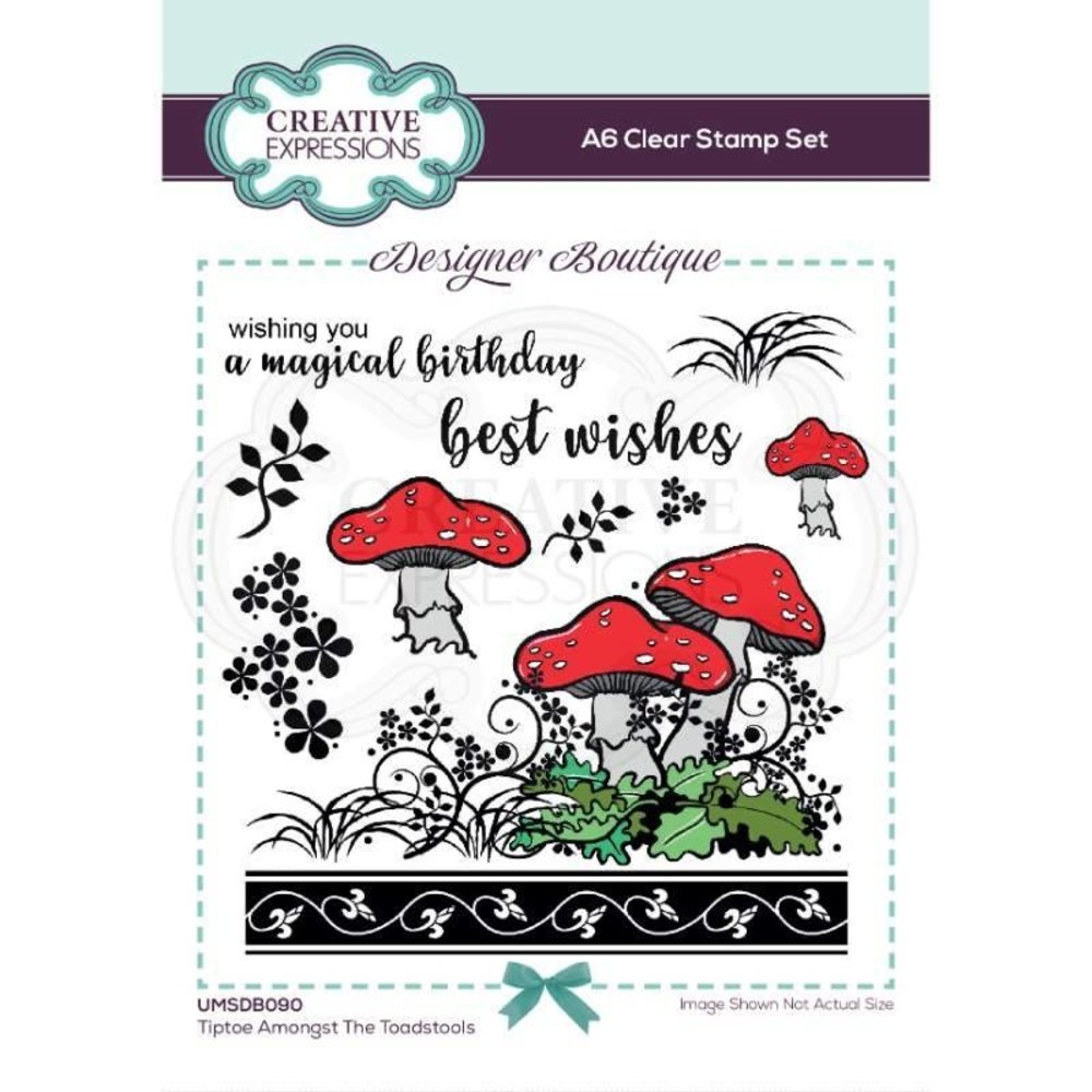 Creative Expressions Designer Boutique CS A6 Woodland Walk Tiptoe Amongst The Toadstools (UMSDB090) (OUTLET)
