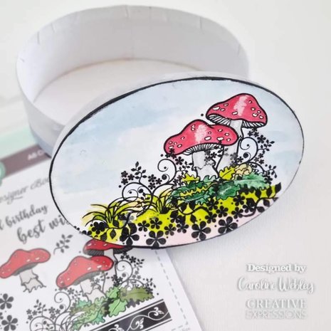 Creative Expressions Designer Boutique CS A6 Woodland Walk Tiptoe Amongst The Toadstools (UMSDB090) (OUTLET)