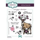 Creative Expressions Designer Boutique Clear Stamp A6 Woodland Walk My Dear Deer (UMSDB086) (OUTLET)