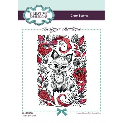 Creative Expressions Designer Boutique Clear Stamp A6 The Fox's Den (UMSDB081) (OUTLET)