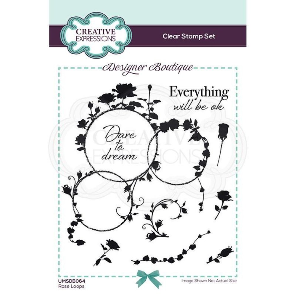 Creative Expressions Designer Boutique Clear Stamp A6 Rose Loops (UMSDB064) (OUTLET) Creative Expressions Designer Boutique Clear Stamp A6 Rose Loops (UMSDB064) (OUTLET)