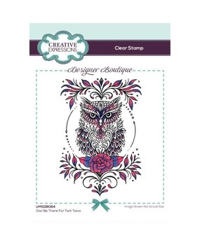 Creative Expressions Designer Boutique Clear Stamp A6 Owl Be There For Twit Twoo (UMSDB084) (OUTLET)
