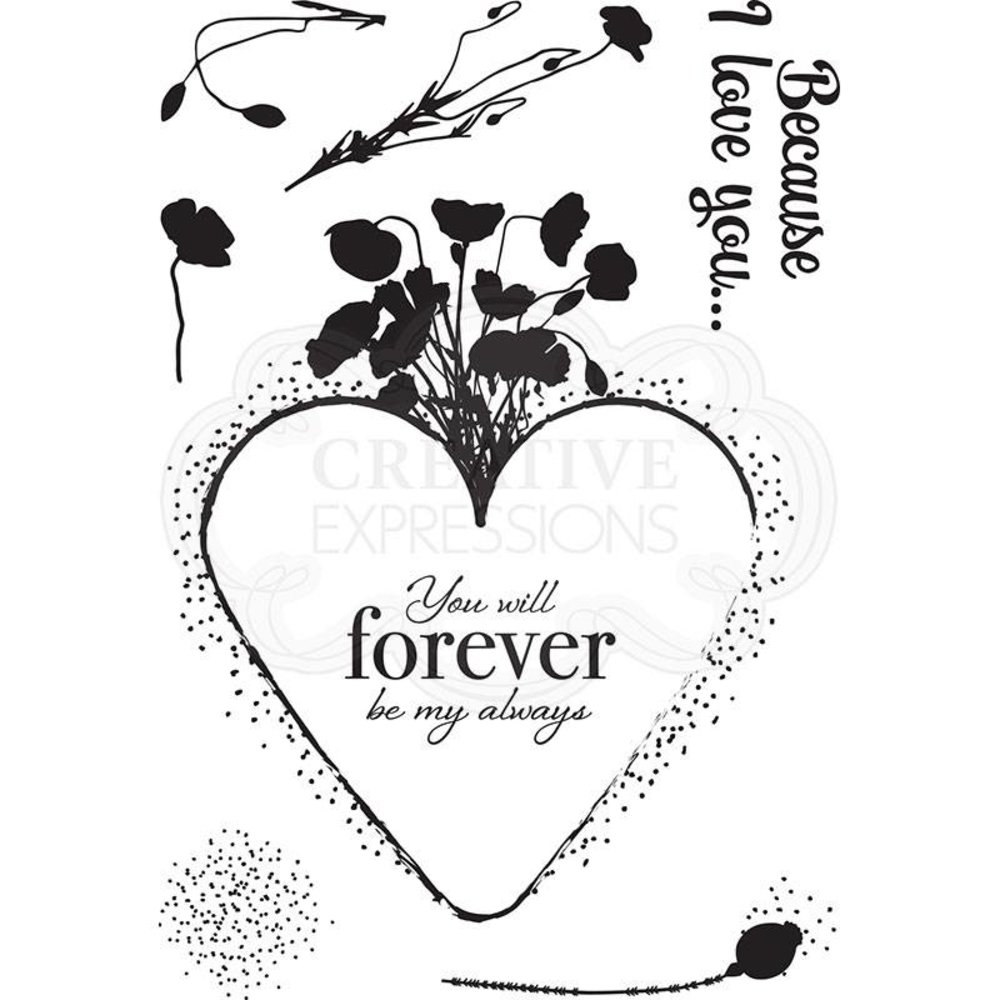 Creative Expressions Designer Boutique Clear Stamp A6 Eternal Poppies (UMSDB065) (OUTLET) Creative Expressions Designer Boutique Clear Stamp A6 Eternal Poppies (UMSDB065) (OUTLET)