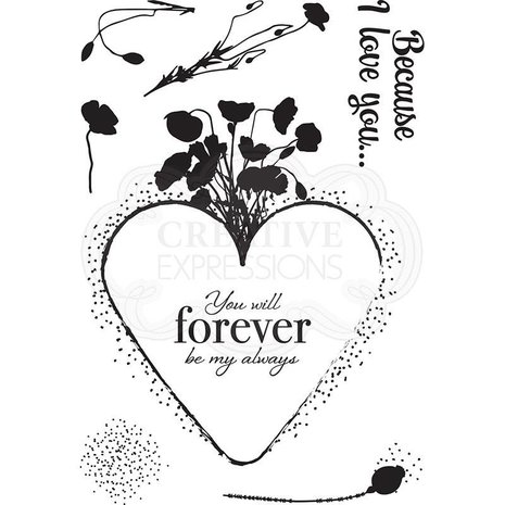 Creative Expressions Designer Boutique Clear Stamp A6 Eternal Poppies (UMSDB065) (OUTLET) Creative Expressions Designer Boutique Clear Stamp A6 Eternal Poppies (UMSDB065) (OUTLET)