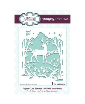 Creative Expressions Paper Cuts Scenes Winter Woodland (CEDPC1176) (OUTLET)
