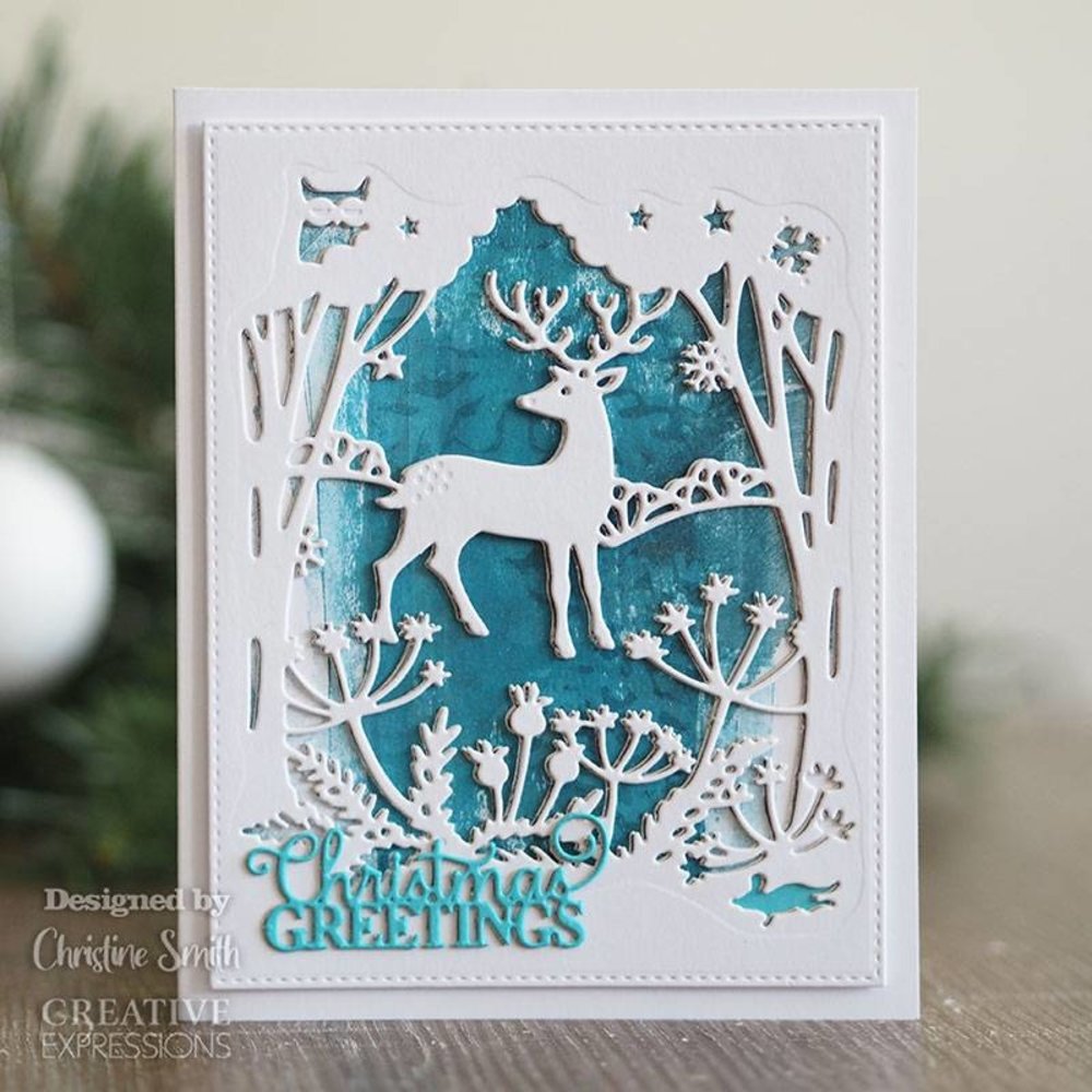 Creative Expressions Paper Cuts Scenes Winter Woodland (CEDPC1176) (OUTLET)