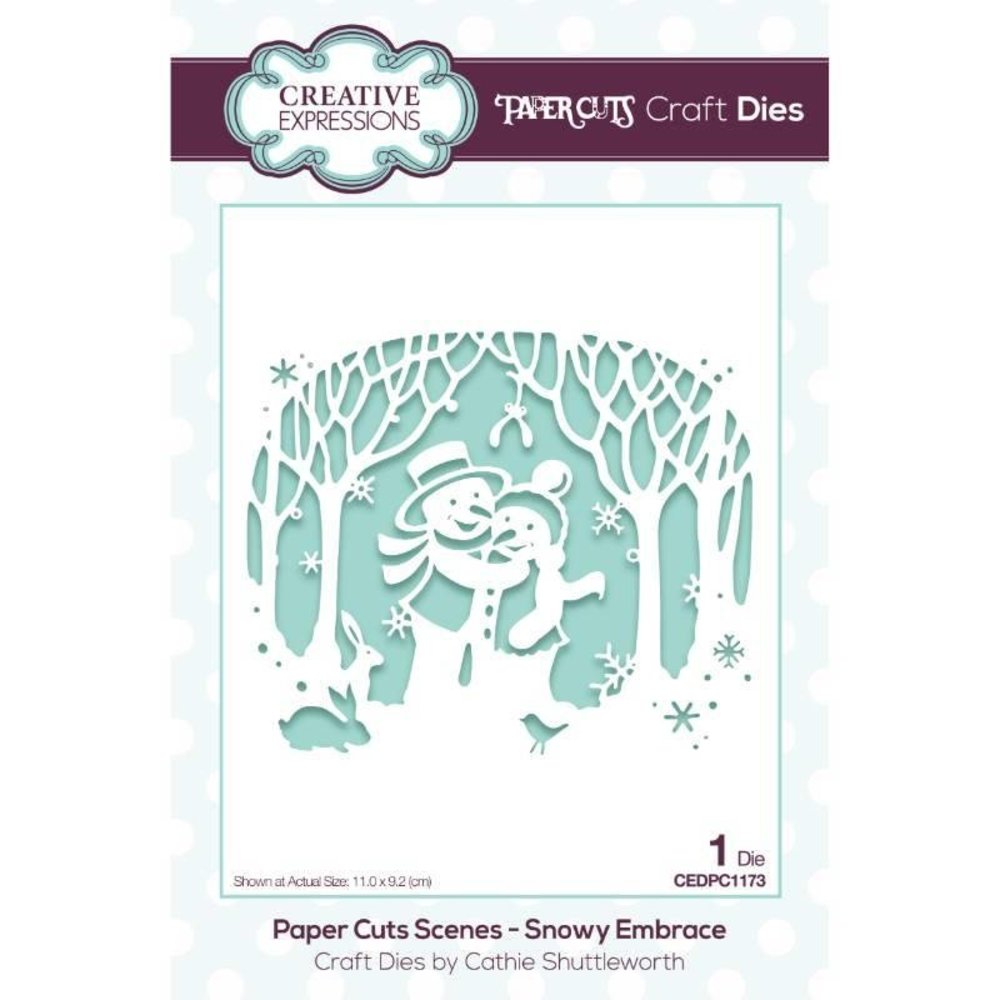 Creative Expressions Paper Cuts Scenes Snowy Embrace (CEDPC1173) (OUTLET)