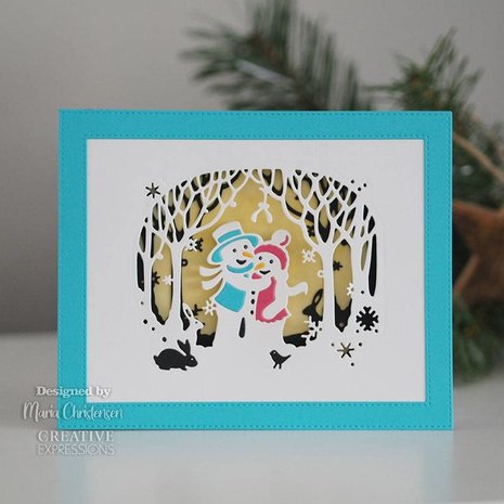 Creative Expressions Paper Cuts Scenes Snowy Embrace (CEDPC1173) (OUTLET)