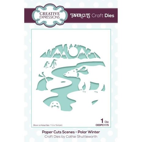 Creative Expressions Paper Cuts Scenes Polar Winter (CEDPC1175) (OUTLET)