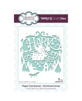 Creative Expressions Paper Cuts Scenes Christmas Carols (CEDPC1178) (OUTLET)