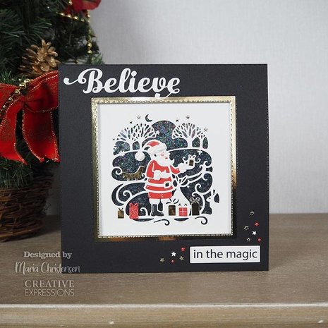 Creative Expressions Paper Cuts Scenes Father Christmas (CEDPC1179) (OUTLET)