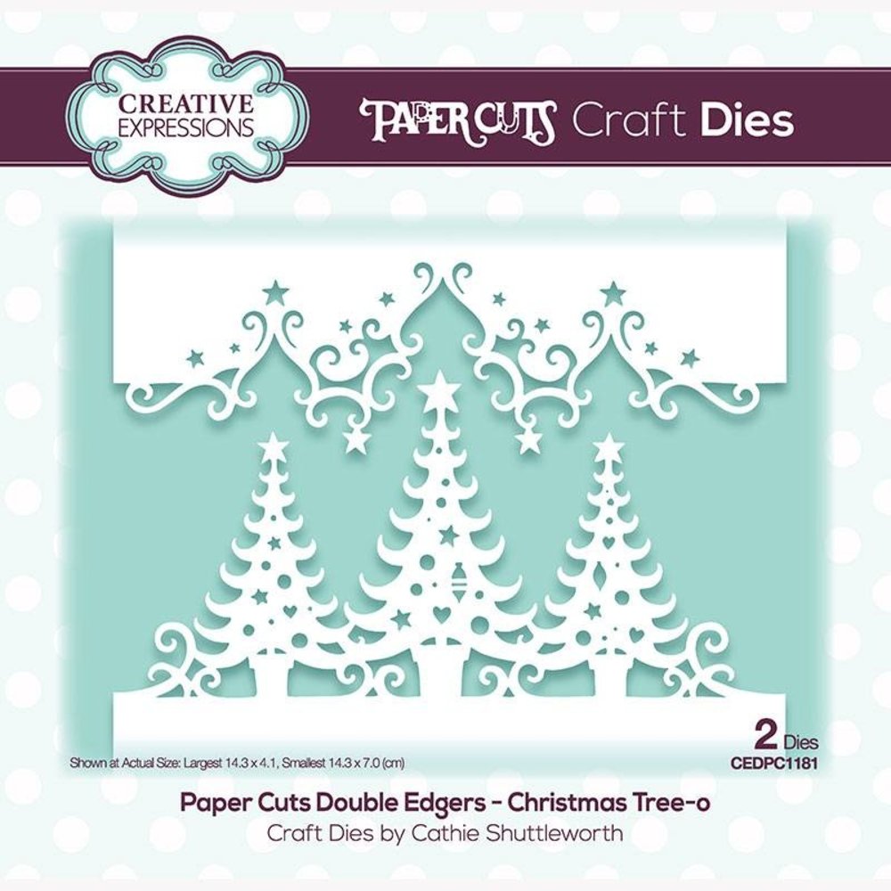 Creative Expressions Paper Cuts Double Edgers Christmas Tree-o (CEDPC1181) (OUTLET)