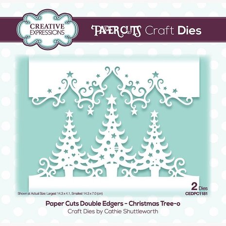 Creative Expressions Paper Cuts Double Edgers Christmas Tree-o (CEDPC1181) (OUTLET)