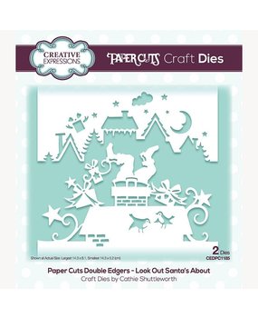 Creative Expressions Paper Cuts Double Edgers Look Out Santa's About (CEDPC1185) (OUTLET) Creative Expressions Paper Cuts Double Edgers Look Out Santa's About (CEDPC1185) (OUTLET)