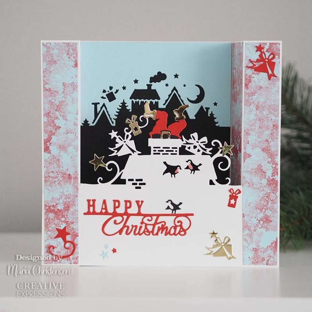Creative Expressions Paper Cuts Double Edgers Look Out Santa's About (CEDPC1185) (OUTLET)