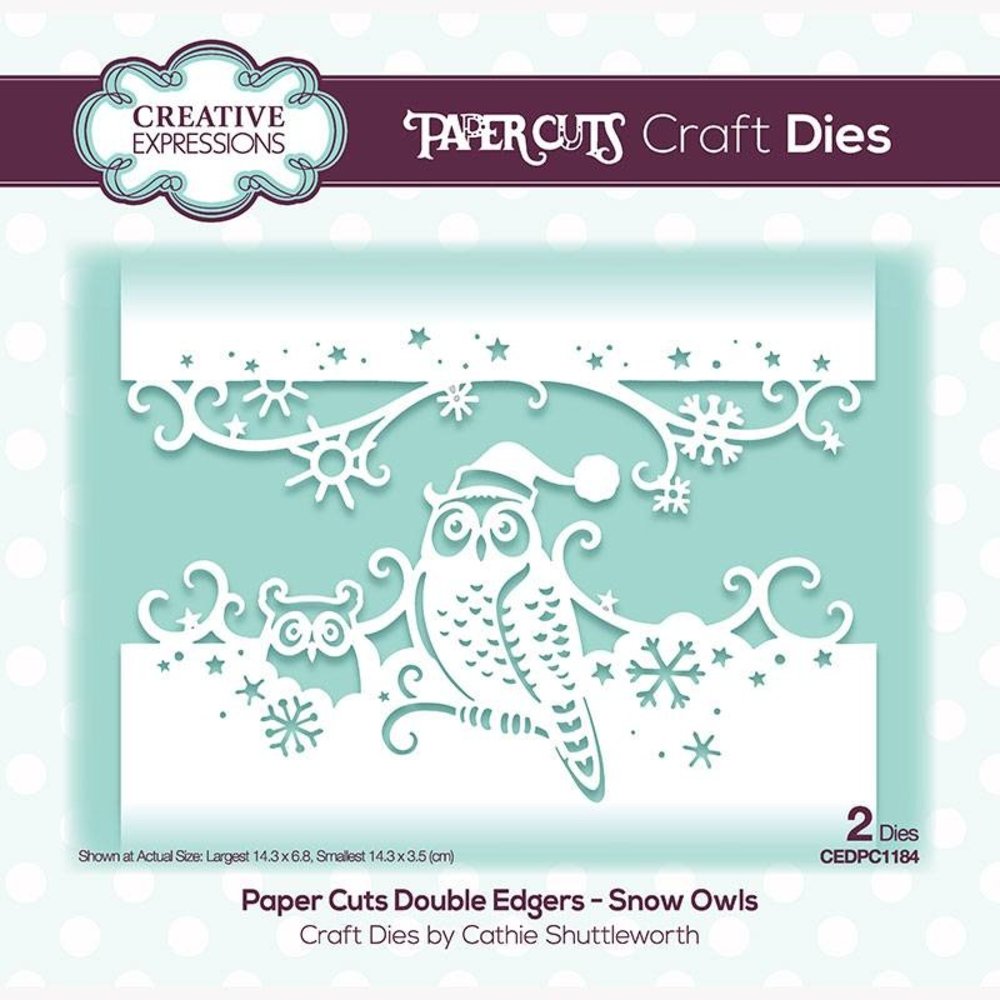 Creative Expressions Paper Cuts Double Edgers Snow Owls (CEDPC1184) (OUTLET) Creative Expressions Paper Cuts Double Edgers Snow Owls (CEDPC1184) (OUTLET)