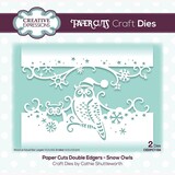 Creative Expressions Paper Cuts Double Edgers Snow Owls (CEDPC1184) (OUTLET)