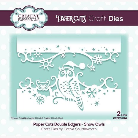 Creative Expressions Paper Cuts Double Edgers Snow Owls (CEDPC1184) (OUTLET) Creative Expressions Paper Cuts Double Edgers Snow Owls (CEDPC1184) (OUTLET)