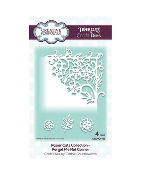 Creative Expressions Paper Cuts Collection Corner Forget Me Not (CEDPC1166) (OUTLET)