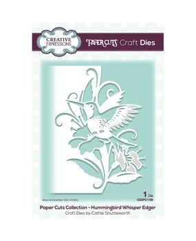 Creative Expressions Paper Cuts Collection Edger Hummingbird Whisper (CEDPC1158) (OUTLET)