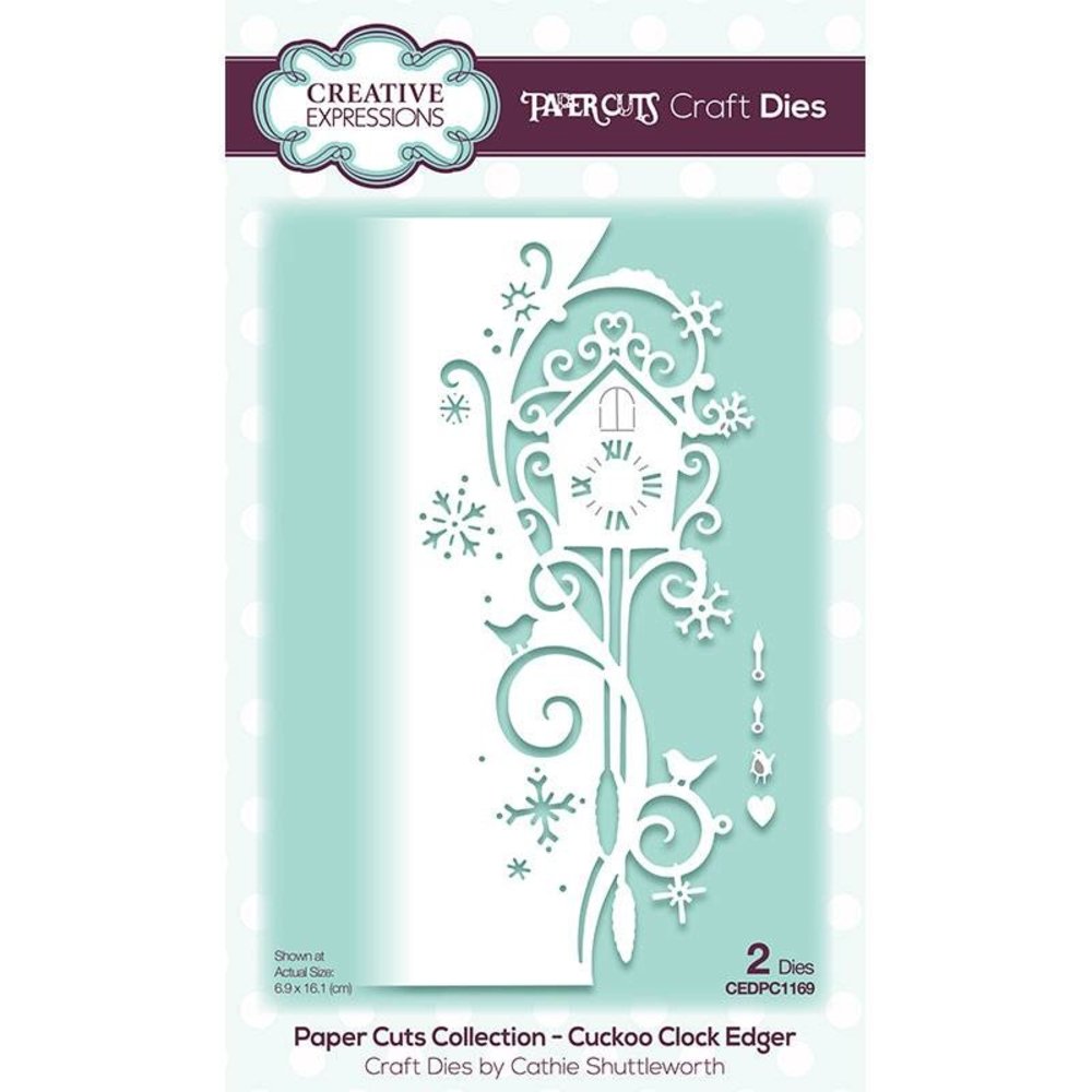 Creative Expressions Paper Cuts Collection Edger Cuckoo Clock (CEDPC1169) (OUTLET)