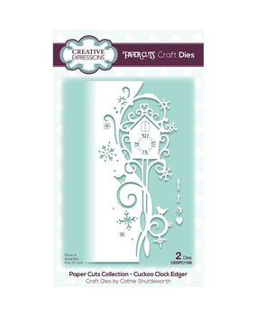 Creative Expressions Paper Cuts Collection Edger Cuckoo Clock (CEDPC1169) (OUTLET)