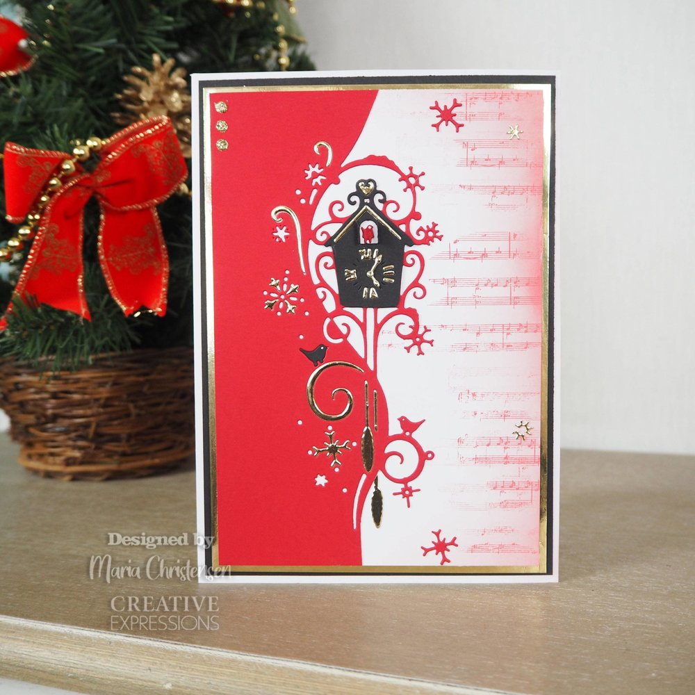 Creative Expressions Paper Cuts Collection Edger Cuckoo Clock (CEDPC1169) (OUTLET)