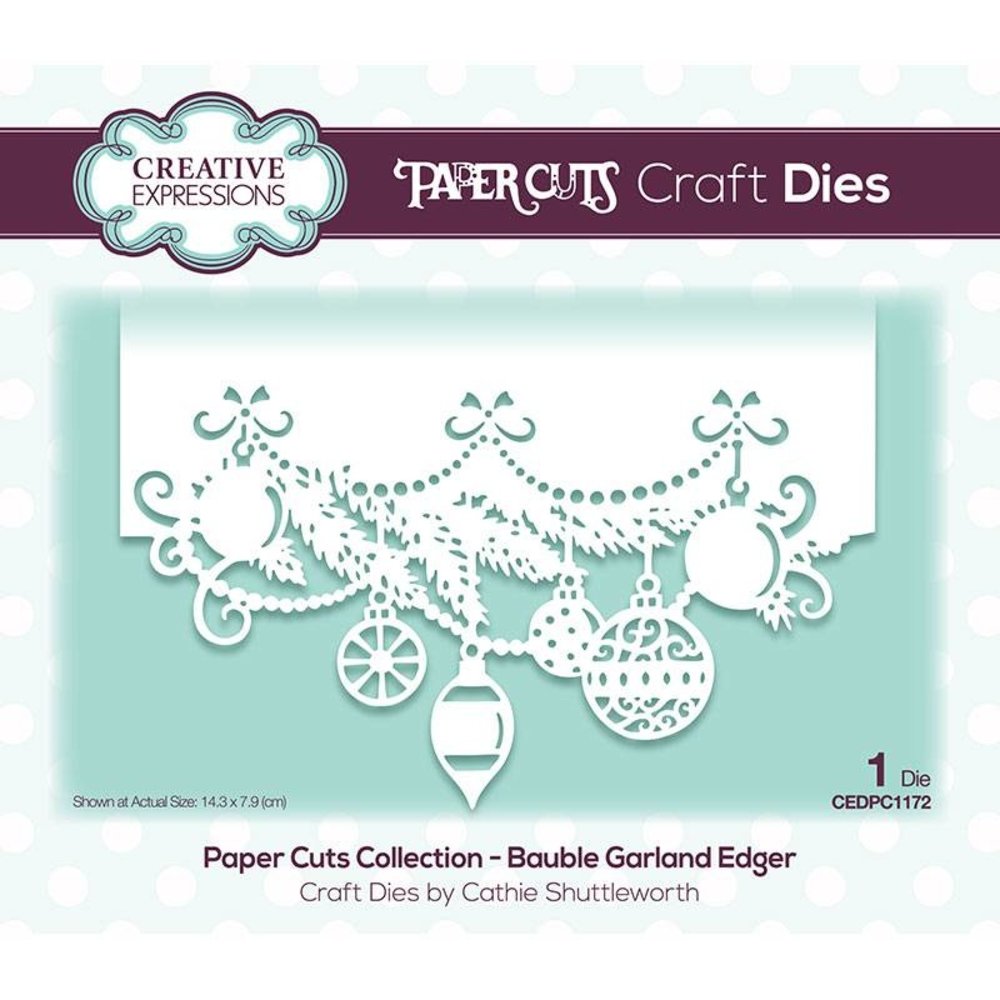 Creative Expressions Paper Cuts Collection Edger Bauble Garland (CEDPC1172) (OUTLET)