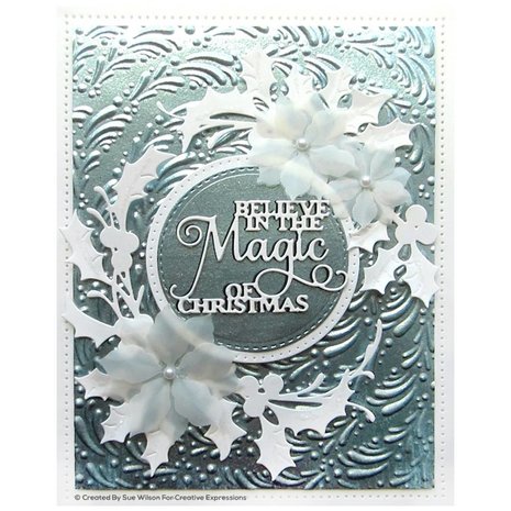 Creative Expressions Sue Wilson 3D Embossing Folder Winter Wreath (EF3D-033) (OUTLET) Creative Expressions Sue Wilson 3D Embossing Folder Winter Wreath (EF3D-033) (OUTLET)