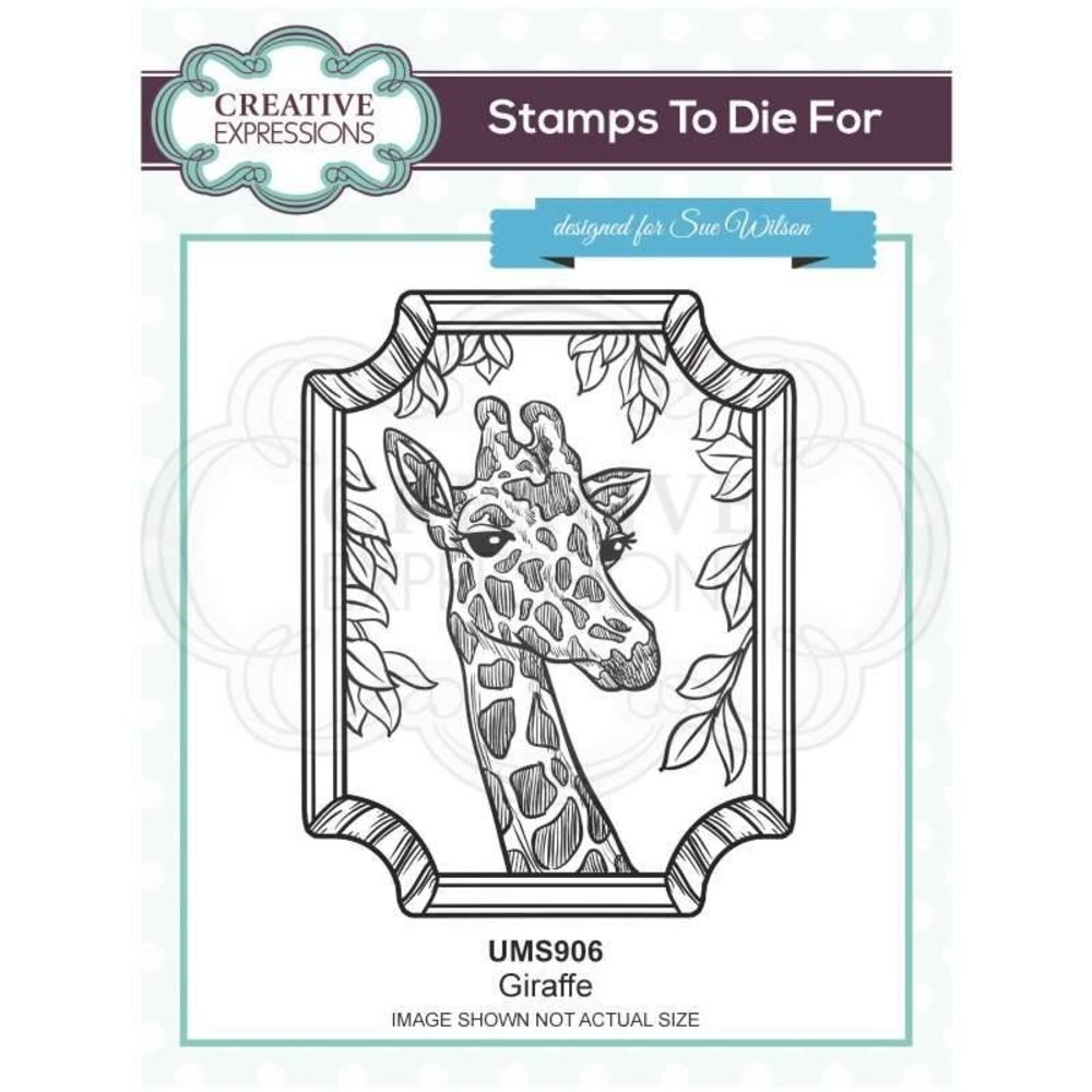 Creative Expressions Sue Wilson Rubber Stamp Giraffe (UMS906) (OUTLET)