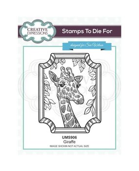 Creative Expressions Sue Wilson Rubber Stamp Giraffe (UMS906) (OUTLET)