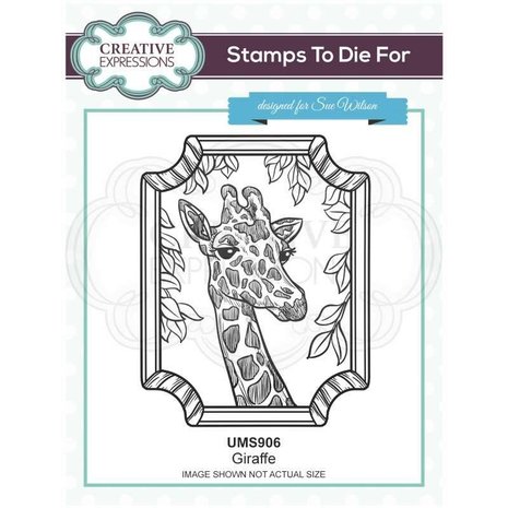 Creative Expressions Sue Wilson Rubber Stamp Giraffe (UMS906) (OUTLET)