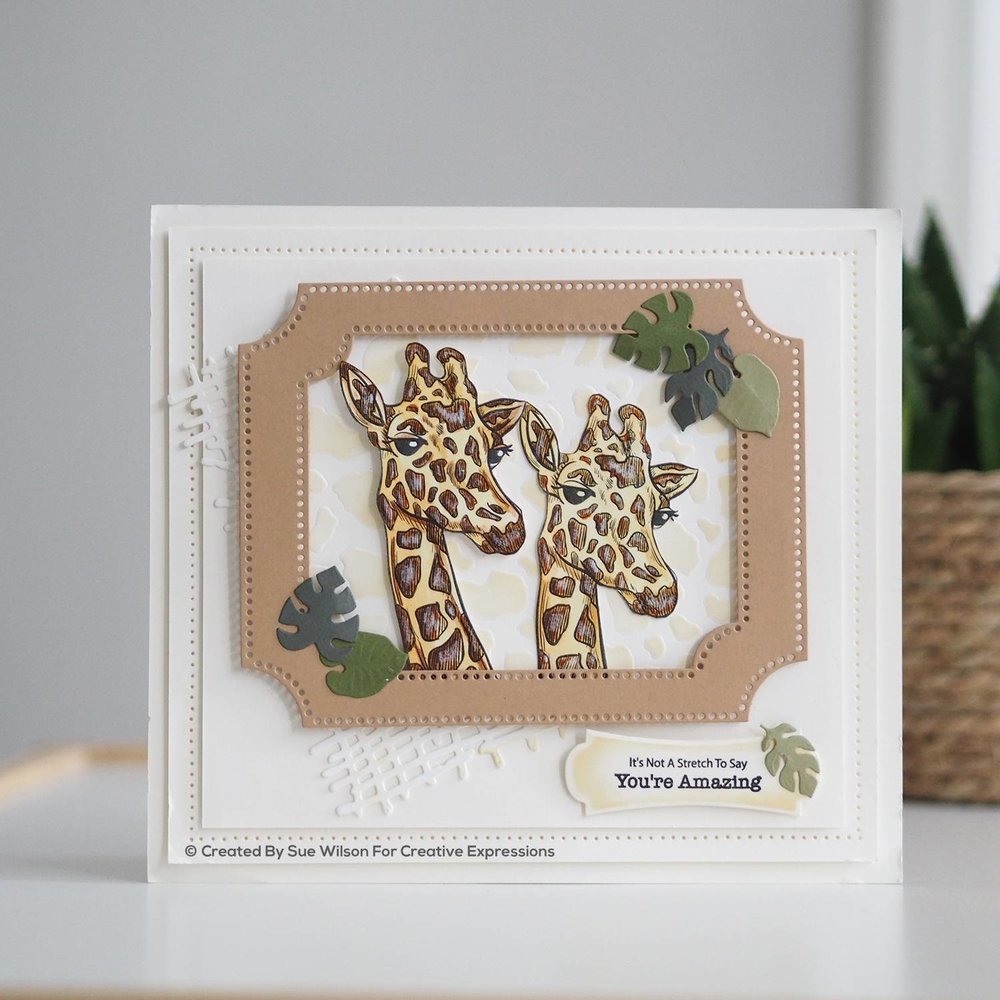 Creative Expressions Sue Wilson Rubber Stamp Giraffe (UMS906) (OUTLET)