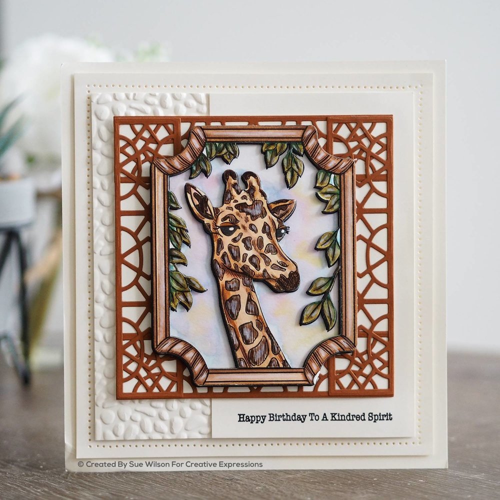 Creative Expressions Sue Wilson Rubber Stamp Giraffe (UMS906) (OUTLET)