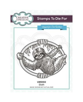 Creative Expressions Sue Wilson Rubber Stamp Sloth (UMS902) (OUTLET)