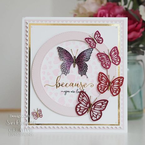 Creative Expressions Sue Wilson Craft Die & Stamp Bold Shadowed Sentiment Because (CEDSD012) (OUTLET) Creative Expressions Sue Wilson Craft Die & Stamp Bold Shadowed Sentiment Because (CEDSD012) (OUTLET)