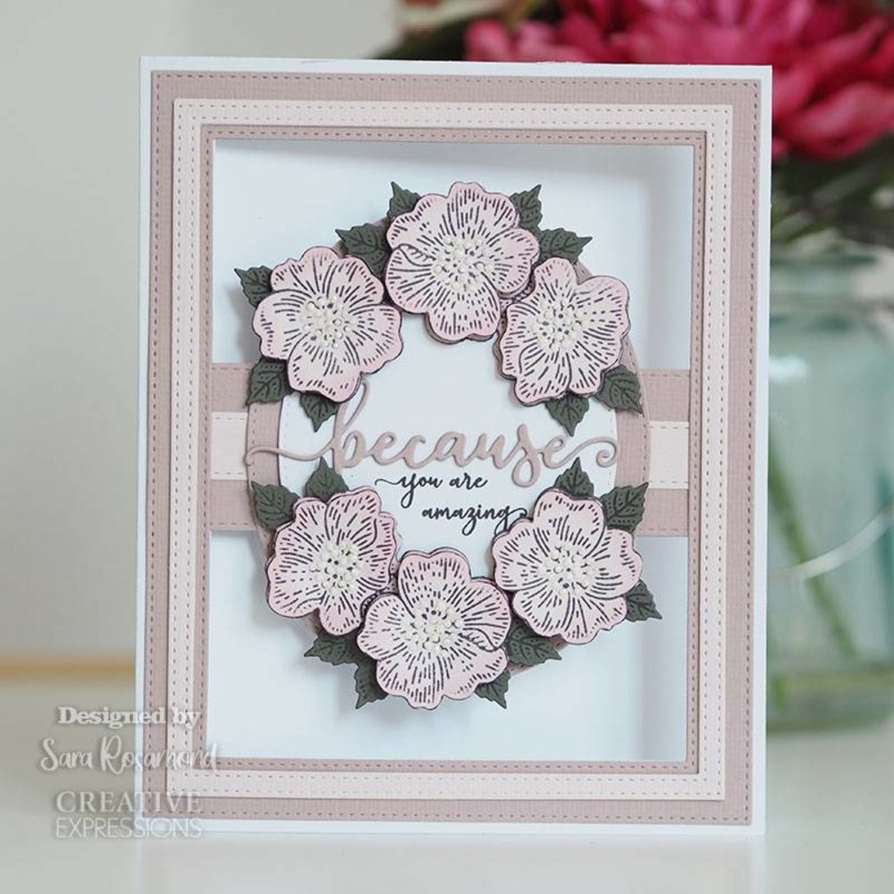 Creative Expressions Sue Wilson Craft Die & Stamp Bold Shadowed Sentiment Because (CEDSD012) (OUTLET) Creative Expressions Sue Wilson Craft Die & Stamp Bold Shadowed Sentiment Because (CEDSD012) (OUTLET)