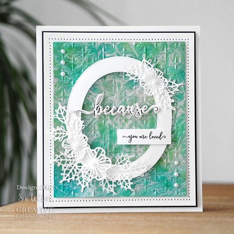 Creative Expressions Sue Wilson Craft Die & Stamp Bold Shadowed Sentiment Because (CEDSD012) (OUTLET) Creative Expressions Sue Wilson Craft Die & Stamp Bold Shadowed Sentiment Because (CEDSD012) (OUTLET)