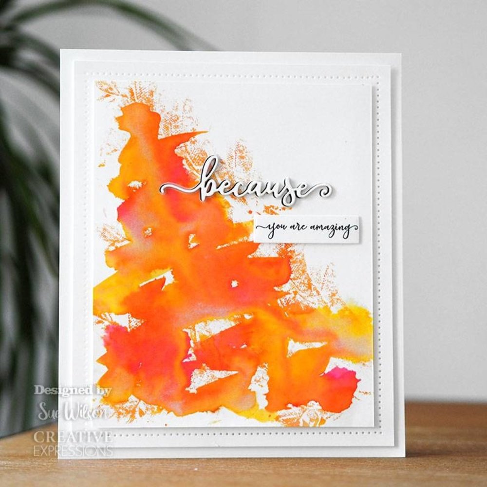 Creative Expressions Sue Wilson Craft Die & Stamp Bold Shadowed Sentiment Because (CEDSD012) (OUTLET) Creative Expressions Sue Wilson Craft Die & Stamp Bold Shadowed Sentiment Because (CEDSD012) (OUTLET)