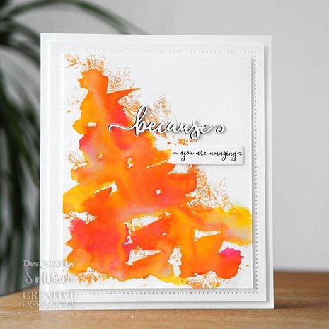 Creative Expressions Sue Wilson Craft Die & Stamp Bold Shadowed Sentiment Because (CEDSD012) (OUTLET) Creative Expressions Sue Wilson Craft Die & Stamp Bold Shadowed Sentiment Because (CEDSD012) (OUTLET)