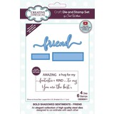 Creative Expressions Sue Wilson Craft Die & Stamp Bold Shadowed Sentiment Friend (CEDSD011) (OUTLET)