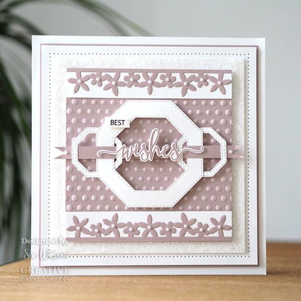 Creative Expressions Sue Wilson Craft Die & Stamp Bold Shadowed Sentiment Wishes (CEDSD014) (OUTLET) Creative Expressions Sue Wilson Craft Die & Stamp Bold Shadowed Sentiment Wishes (CEDSD014) (OUTLET)