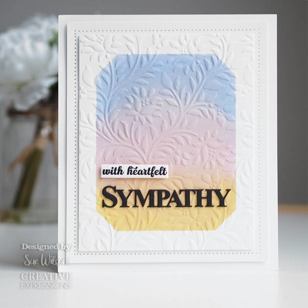 Creative Expressions Sue Wilson Craft Die & Stamp Bold Words Sympathy (CEDSD018) (OUTLET) Creative Expressions Sue Wilson Craft Die & Stamp Bold Words Sympathy (CEDSD018) (OUTLET)
