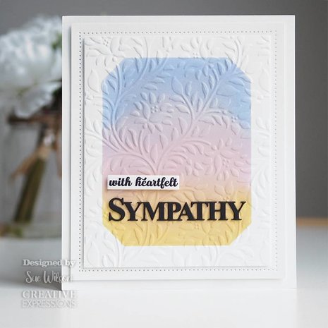 Creative Expressions Sue Wilson Craft Die & Stamp Bold Words Sympathy (CEDSD018) (OUTLET) Creative Expressions Sue Wilson Craft Die & Stamp Bold Words Sympathy (CEDSD018) (OUTLET)